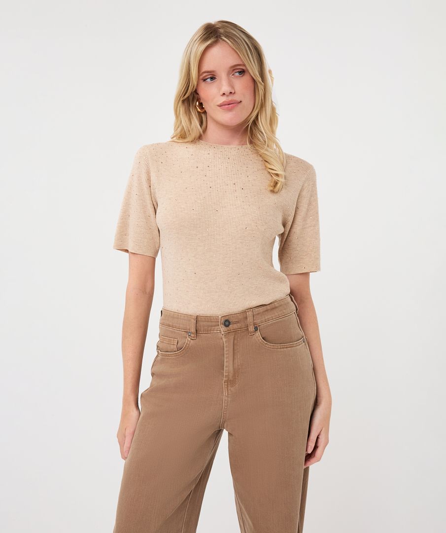 S/S Studded Sweater