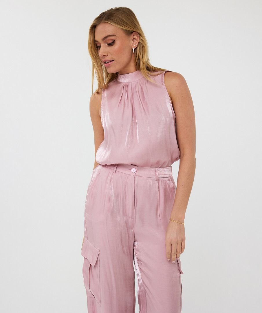 Silky Halter Top