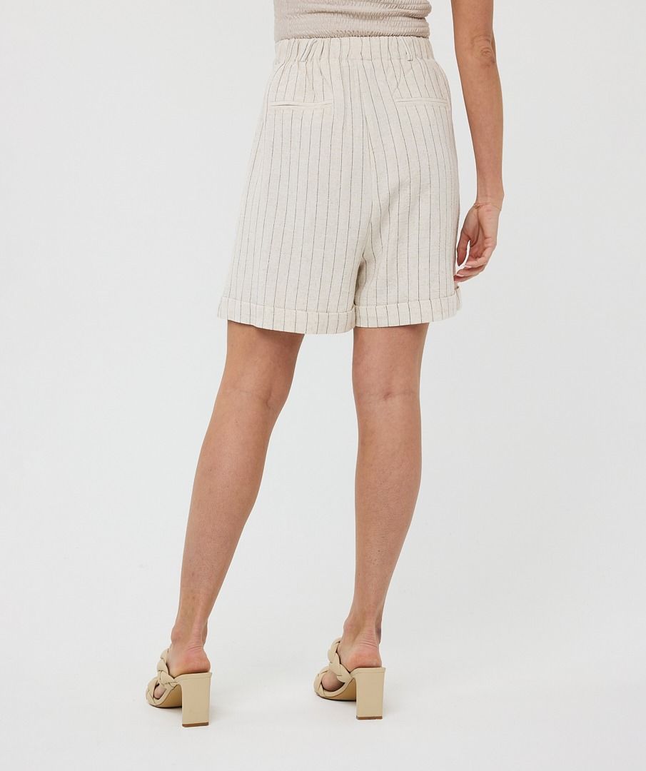 Linen Stripe Shorts