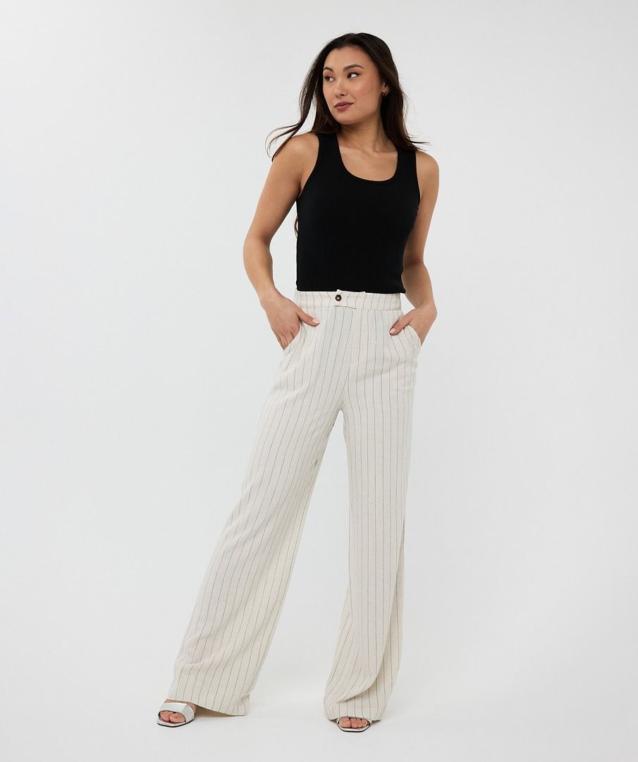Linen Striped Pants