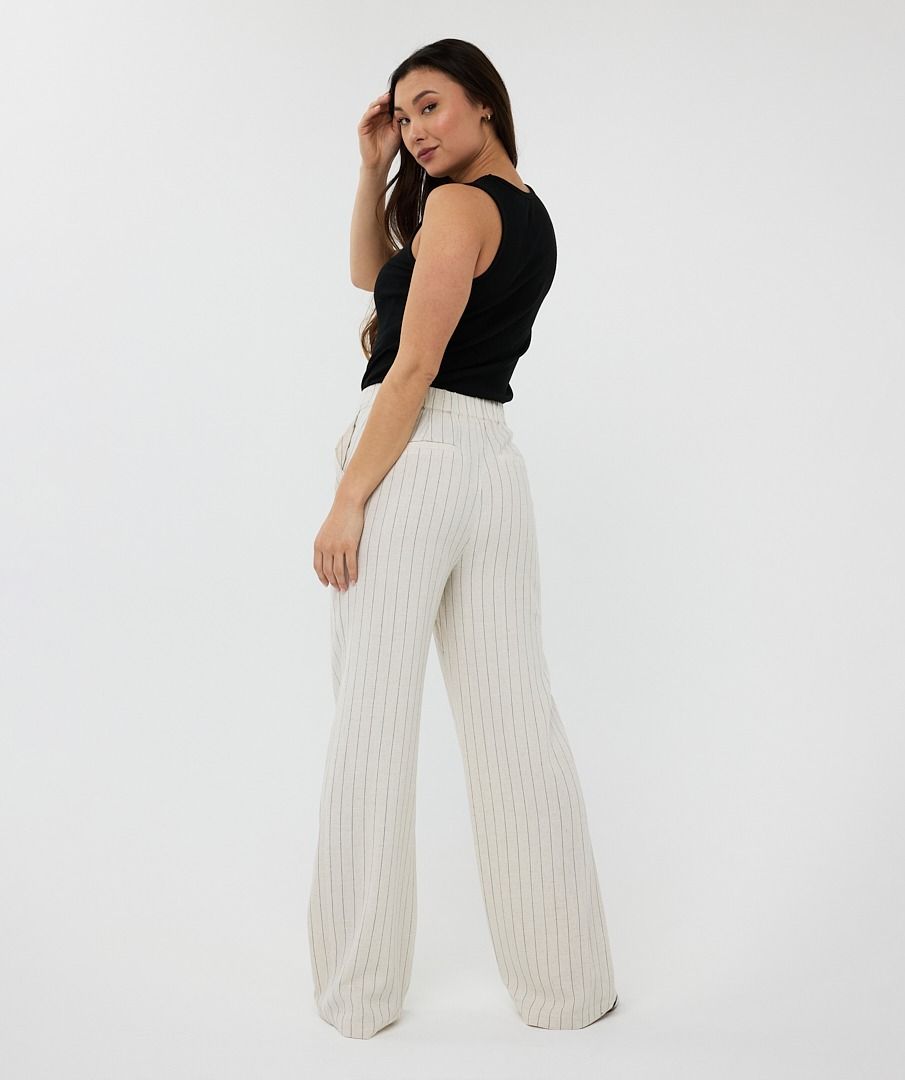 Linen Striped Pants