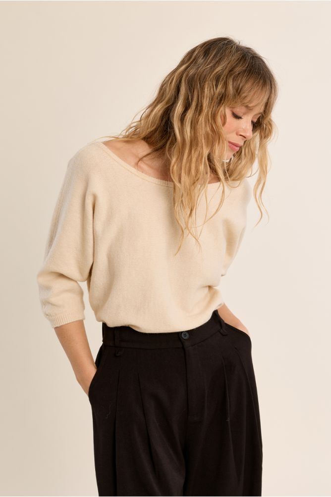 Open-Back Sweater