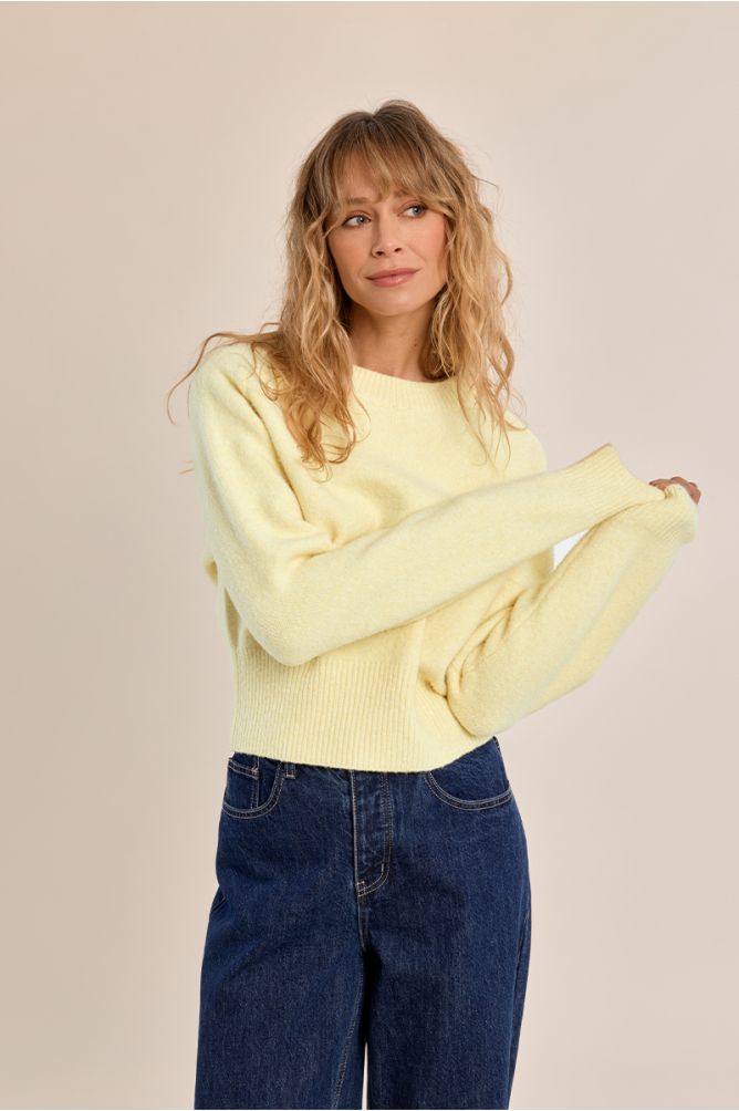 Ribbed Cropped Sweater
