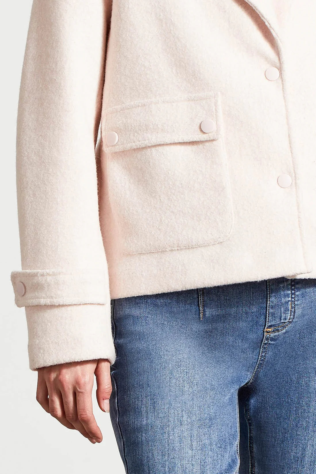 Wool Peacoat W/ Side Pockets