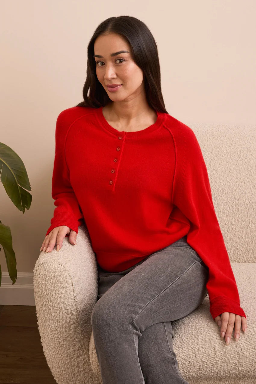 Raglan Henley Sweater