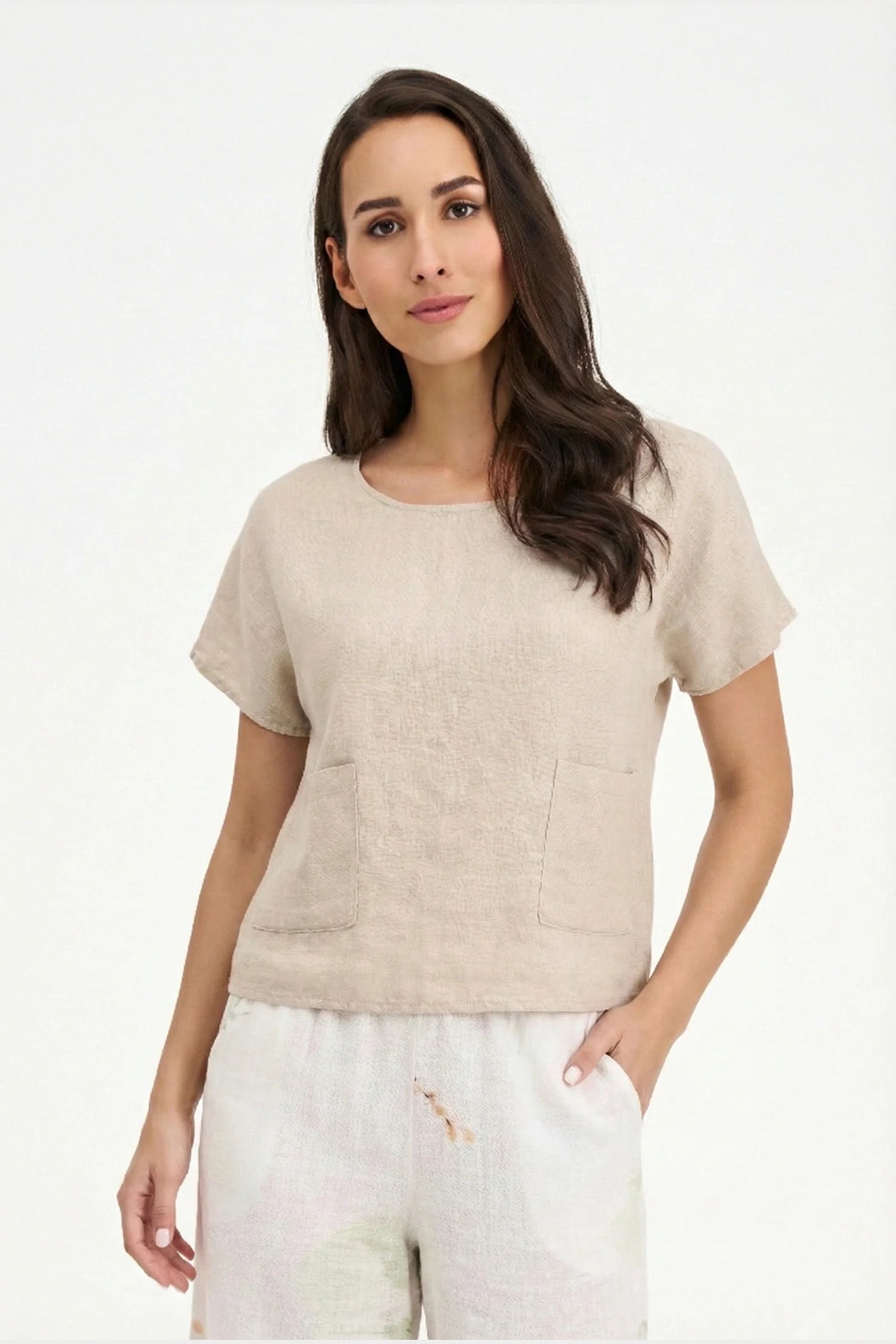 S/S Top with Pockets