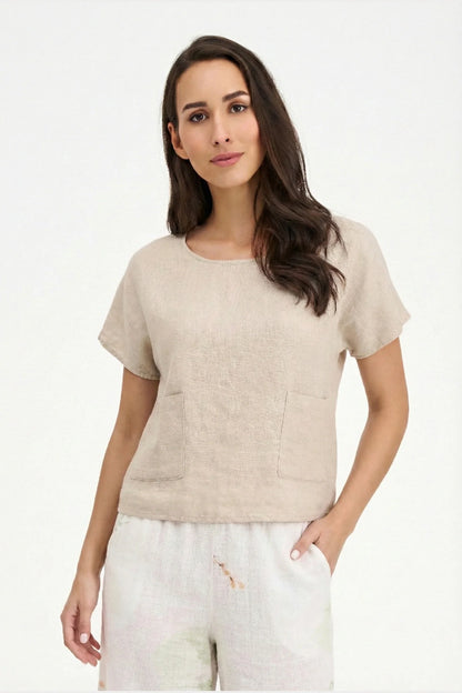 S/S Top with Pockets