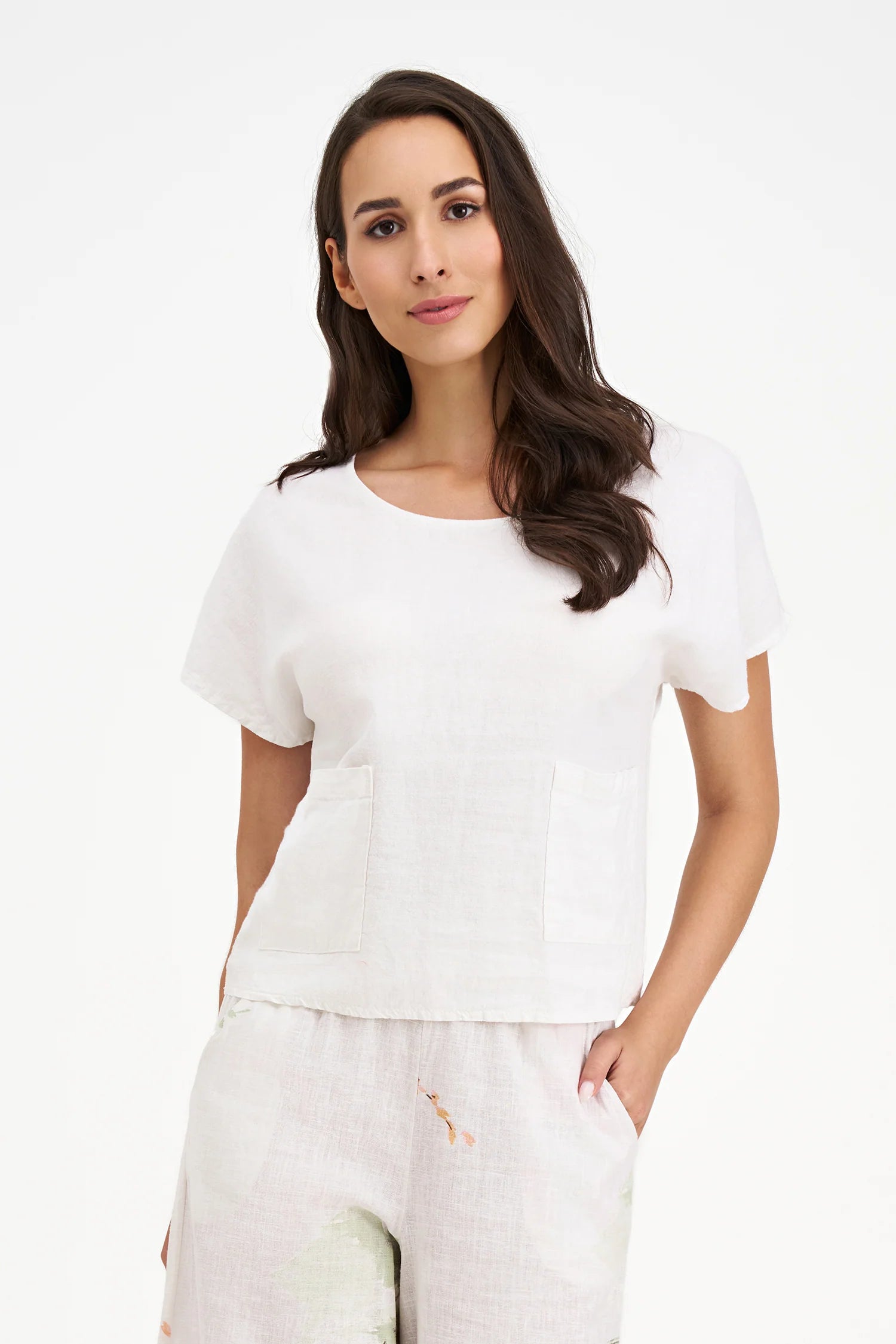 S/S Top with Pockets