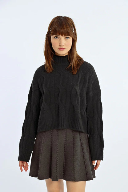 Soft Knit Cable Sweater