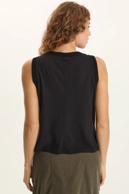 Embroidered Katrine Tank