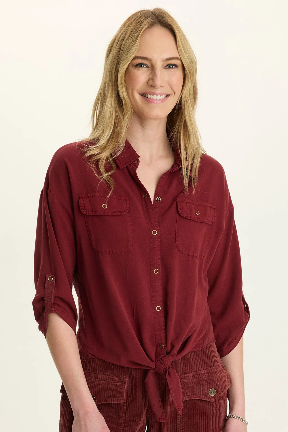 Tyrell Tie-Front Blouse