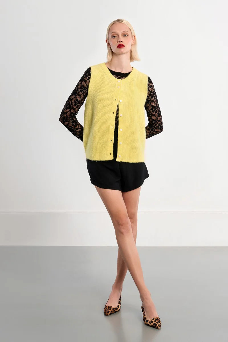 Sleeveless Cardigan