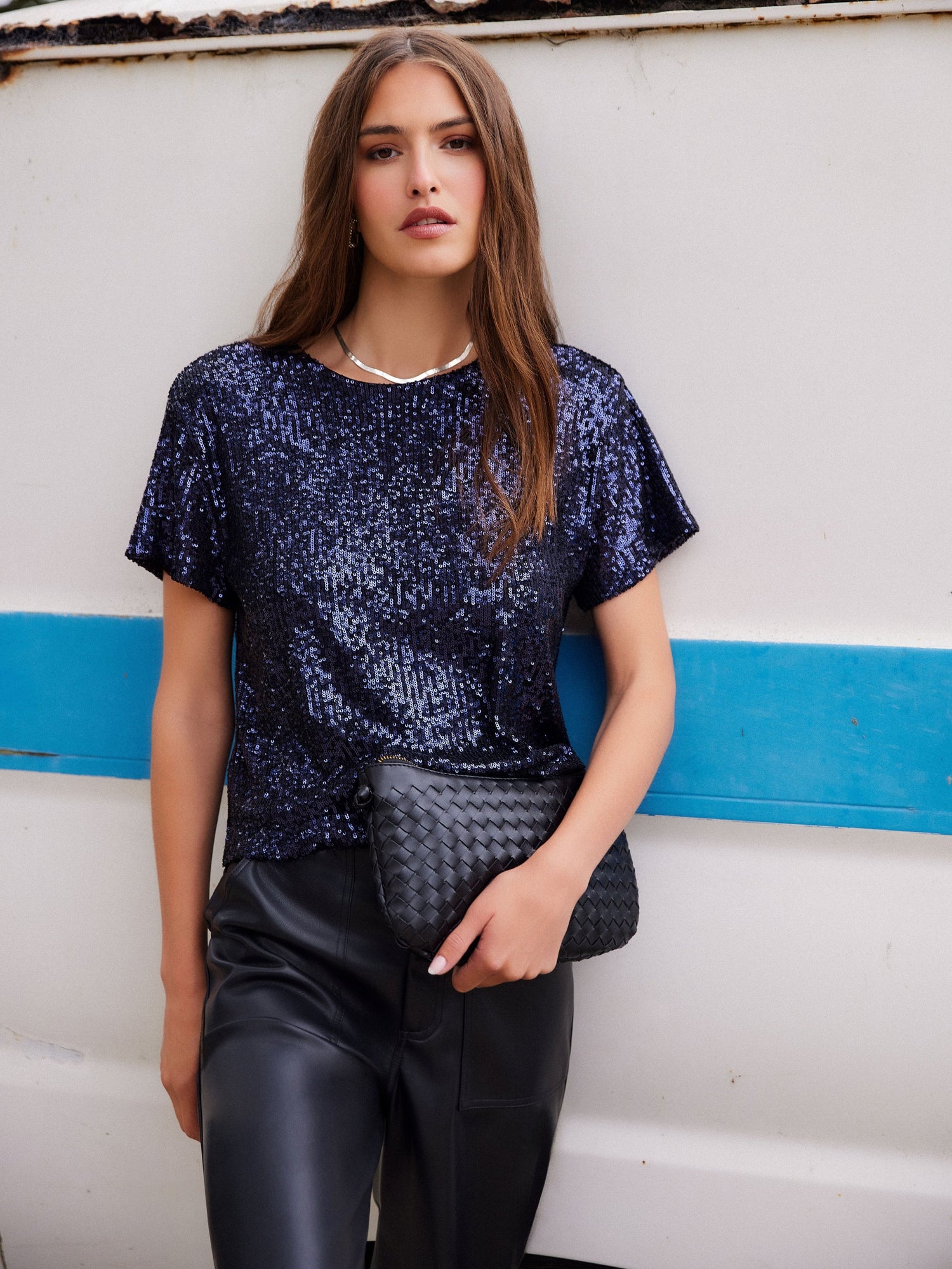 Aerin Sequin Top