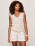 WHITE/BANANA STRIPE