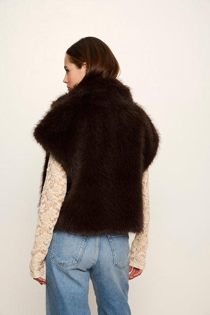 SILKY FUR VEST