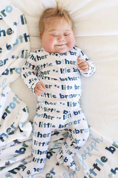 Little Brother Zipper Footie