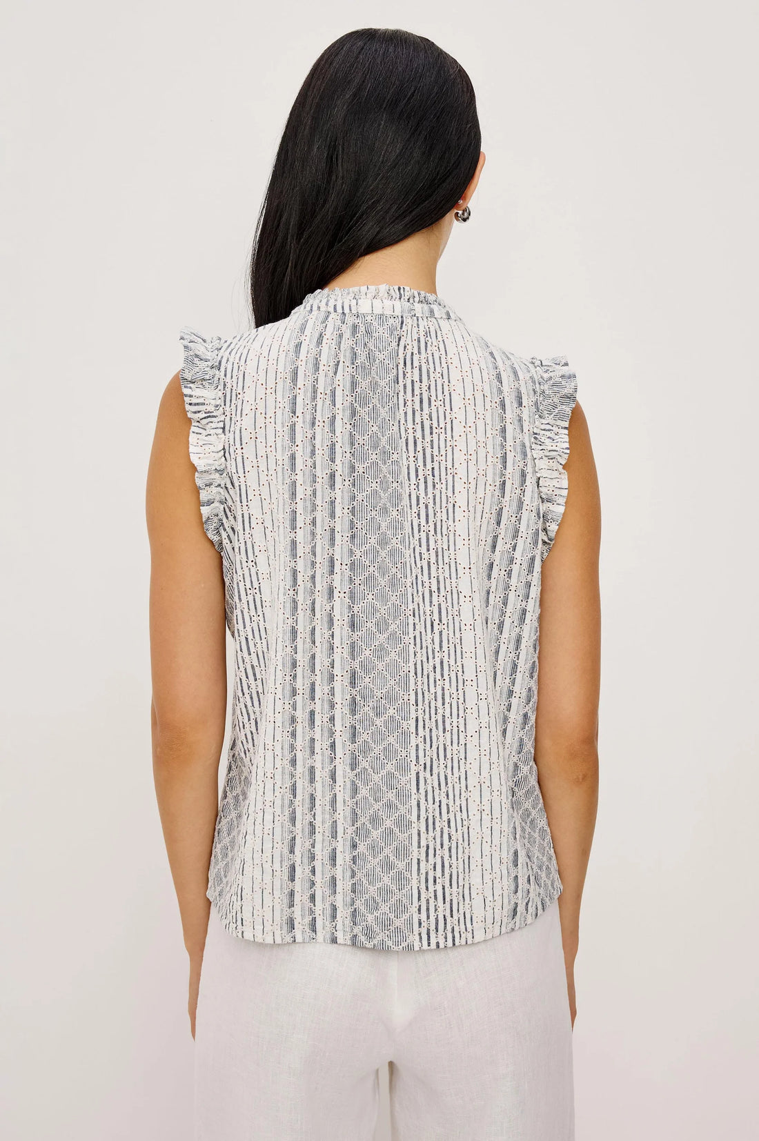 Arlene Striped Eyelet