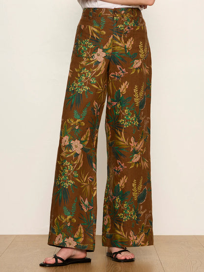 Linen Marine Wide Leg