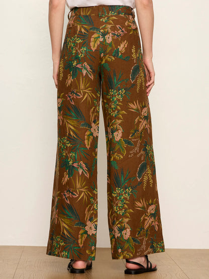 Linen Marine Wide Leg