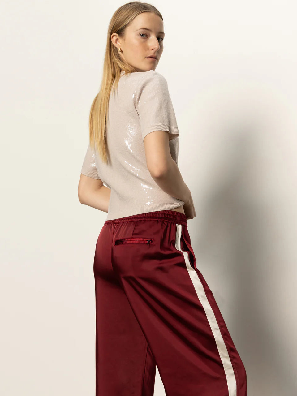 Satin Track Pant