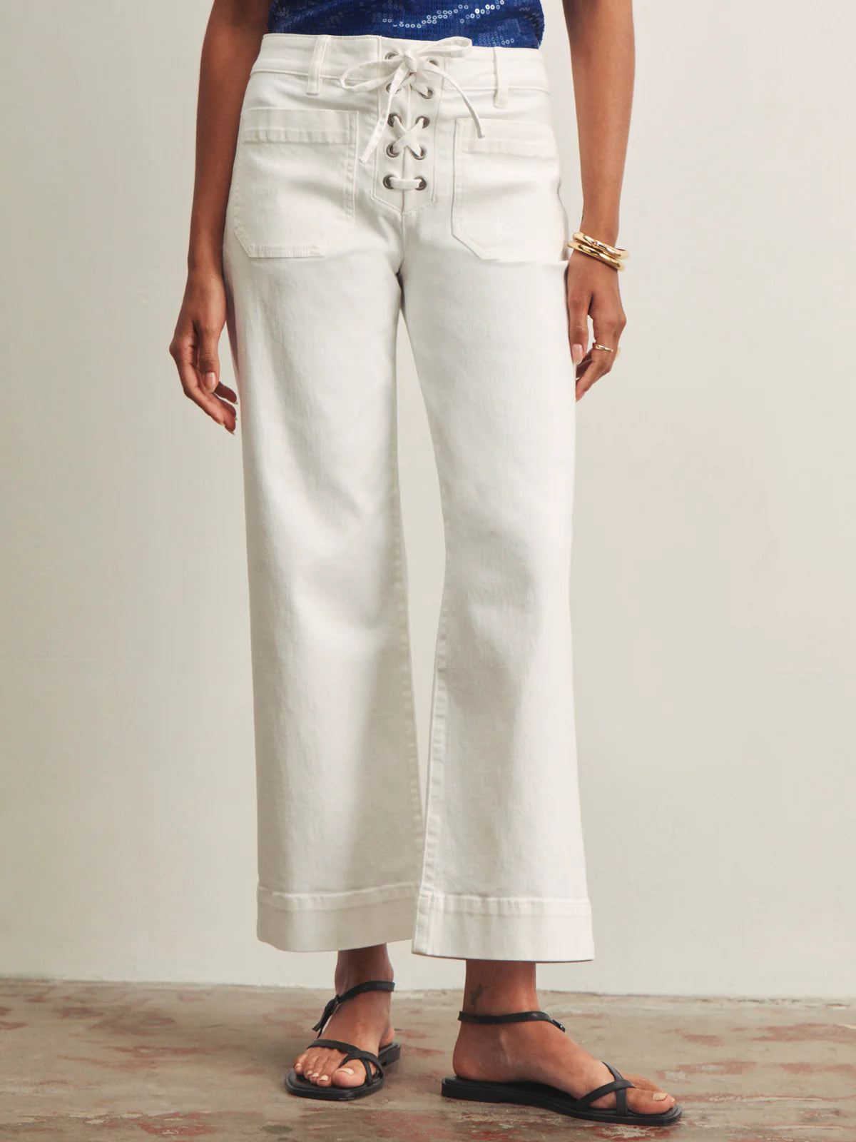 Lace Up Mariner Jeans