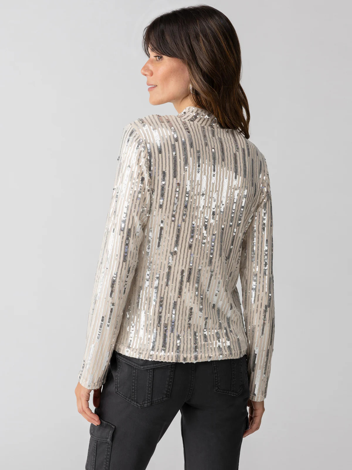 Lets Celebrate Sequin Mock Neck