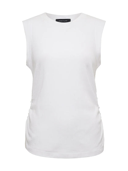 Ribbed Ruched Tank