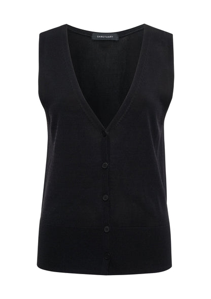 Knitted Button Front Tank