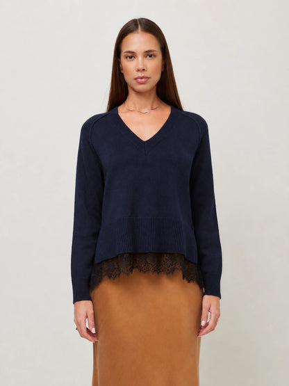 Camila Lace Layered Sweater