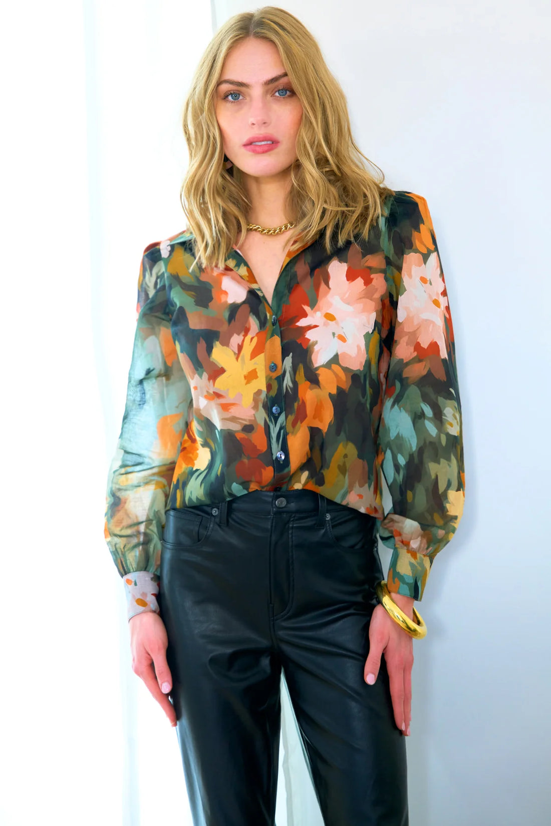 Collette Blouse Autumn Floral