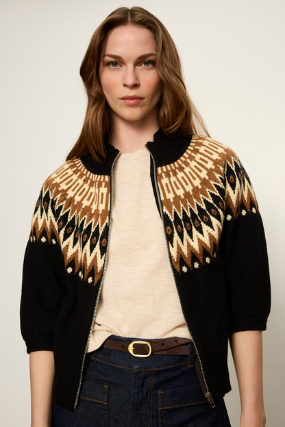 FAIRISLE ZIP UP