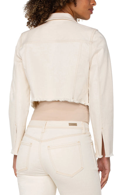Jacket w/ Fray Hem