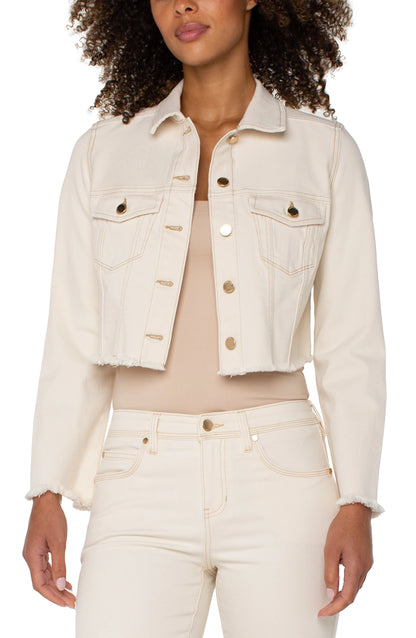 Jacket w/ Fray Hem
