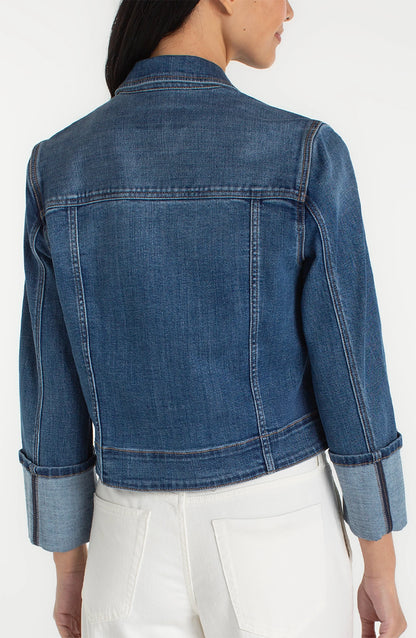 Bracelet Length Cuffed Jean Jacket