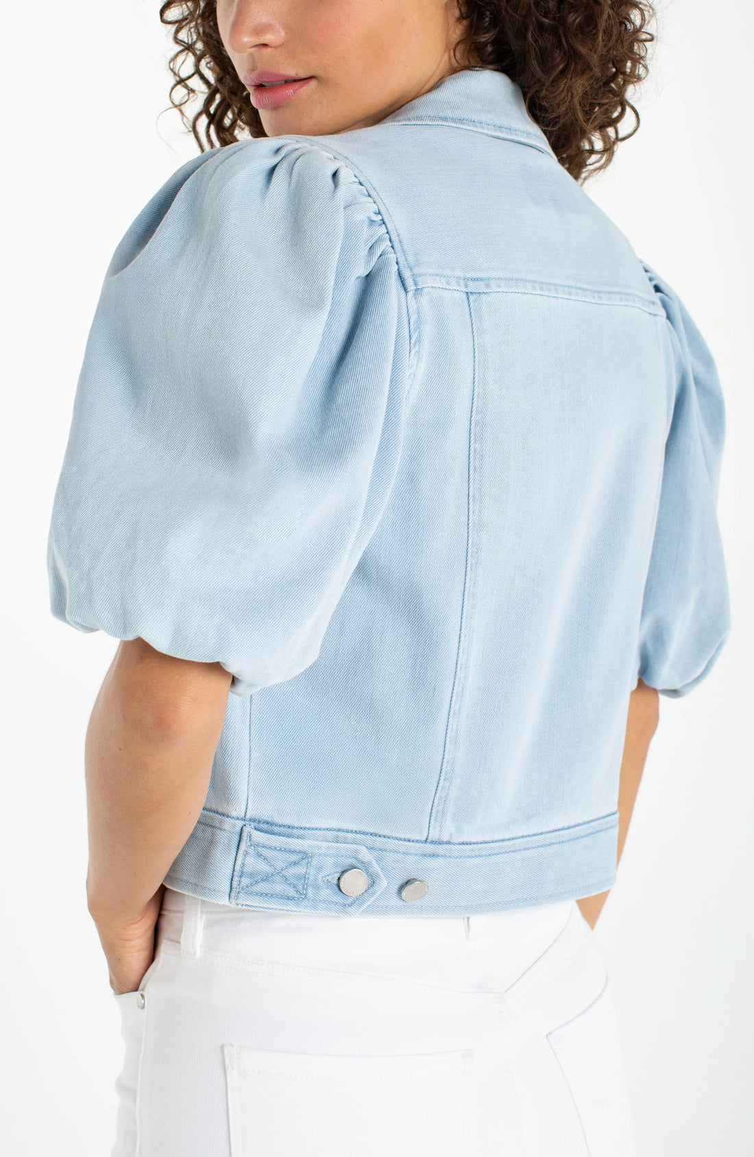 Puff Sleeve Cropped Jacket