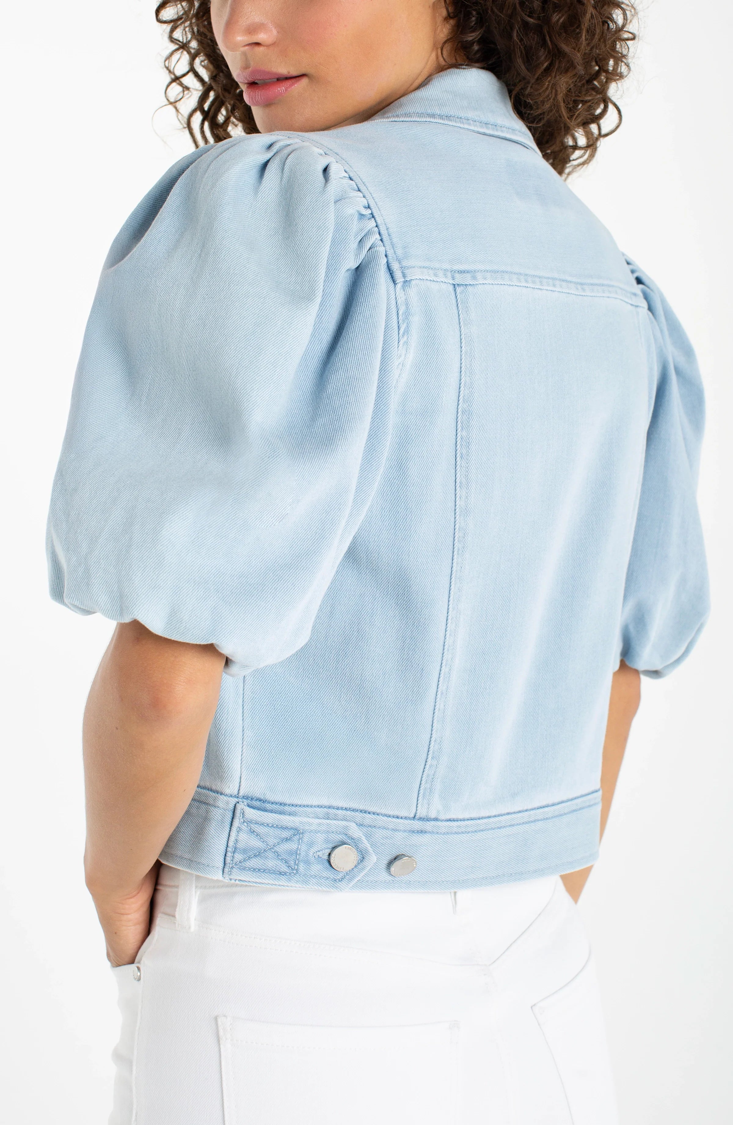 Puff Sleeve Cropped Jacket