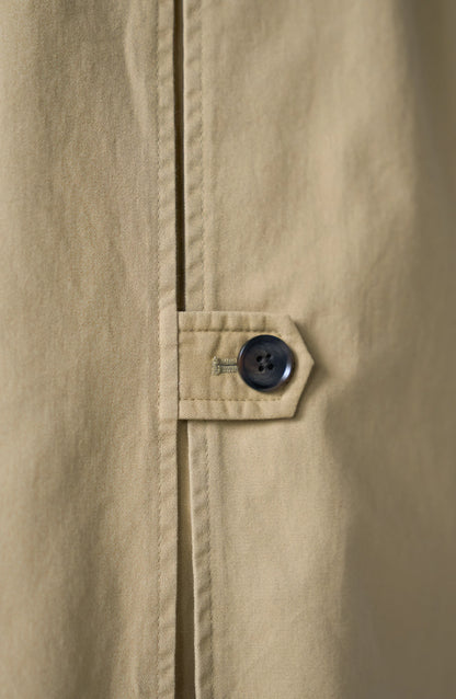 Raglan Sleeve Coat w/ Pleat Back