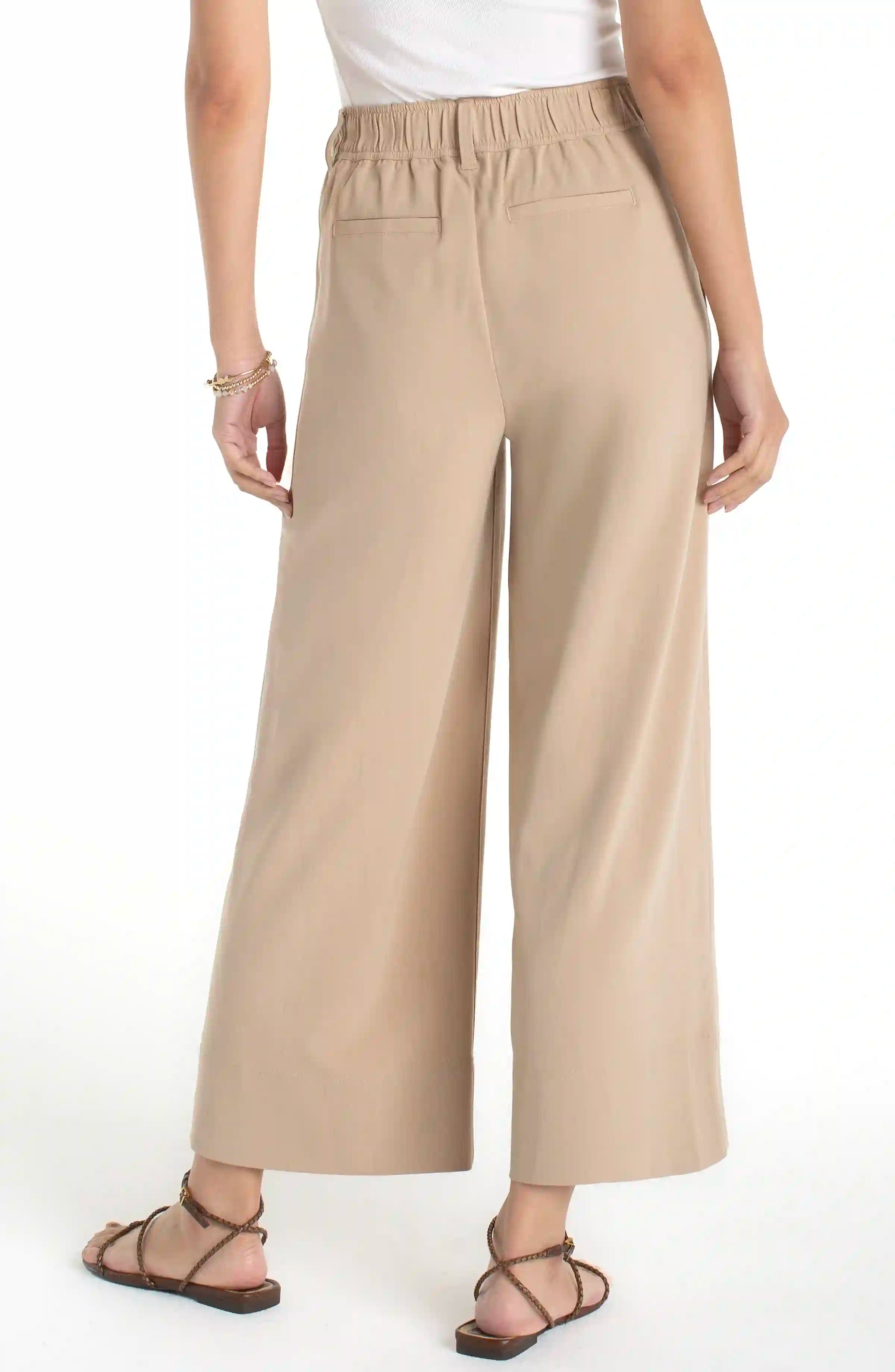 Pleated Wide Leg Pants