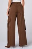 Mid Rise Cargo Wide Leg Pants