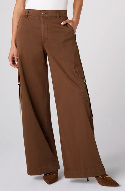 Mid Rise Cargo Wide Leg Pants