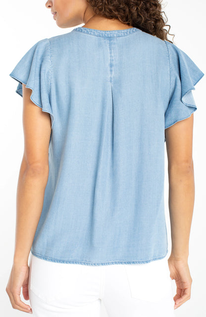 Flutter Sleeve Top