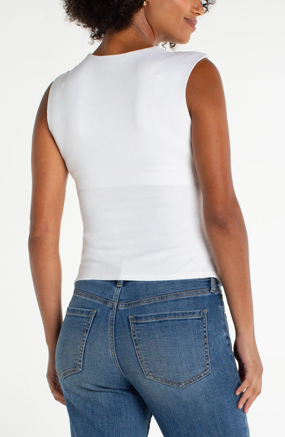 Sleeveless Built in Bra Top
