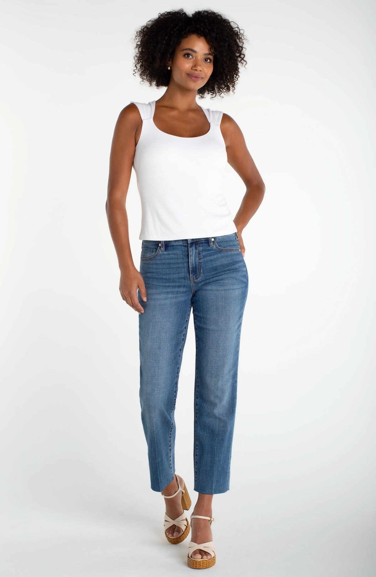 Sleeveless Built in Bra Top