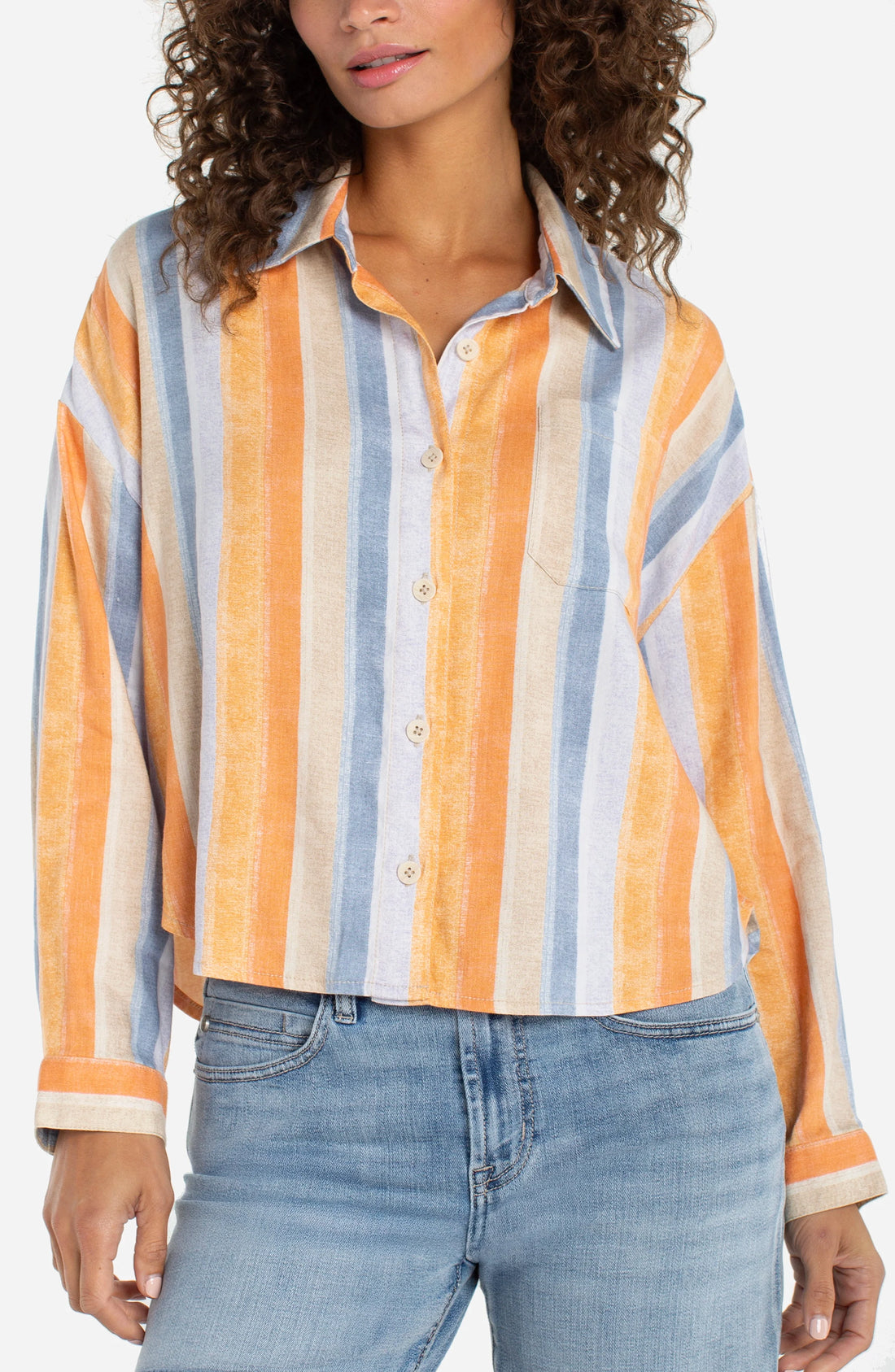 L/S Striped Blouse