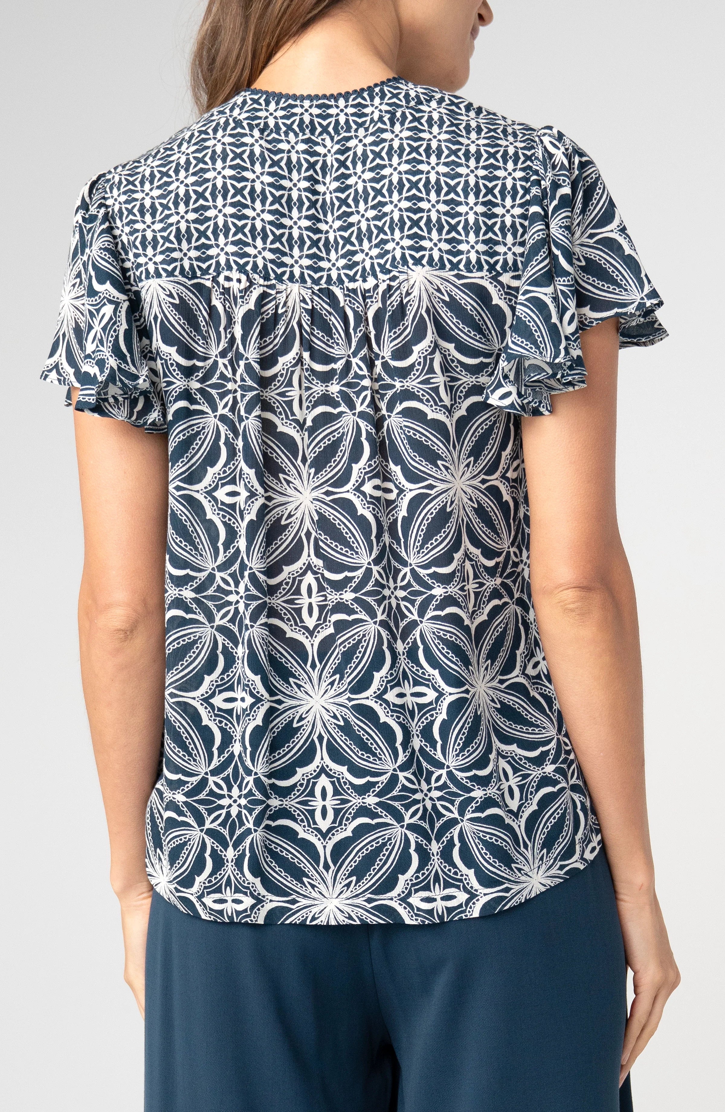 Flutter Sleeve Top