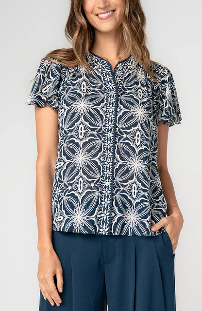 Flutter Sleeve Top