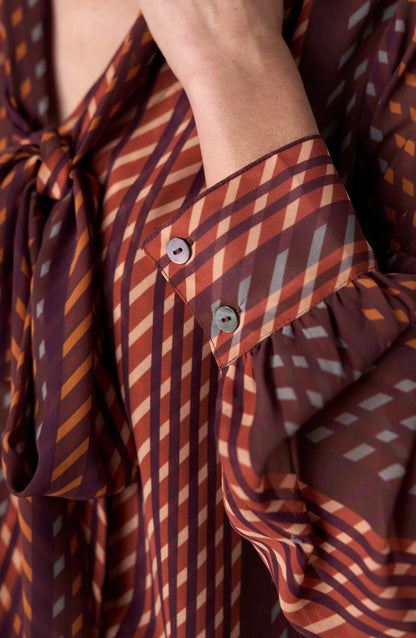 Blouse With Neck Tie
