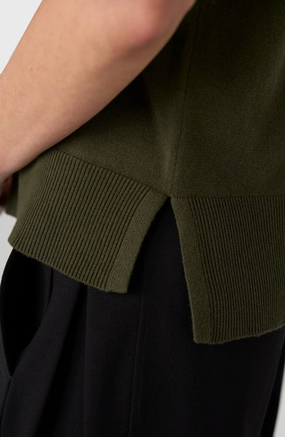 S/S V-Neck Dolman Sweater