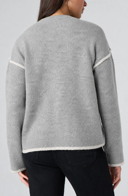 Crewneck Sweater w/Tulip Edge