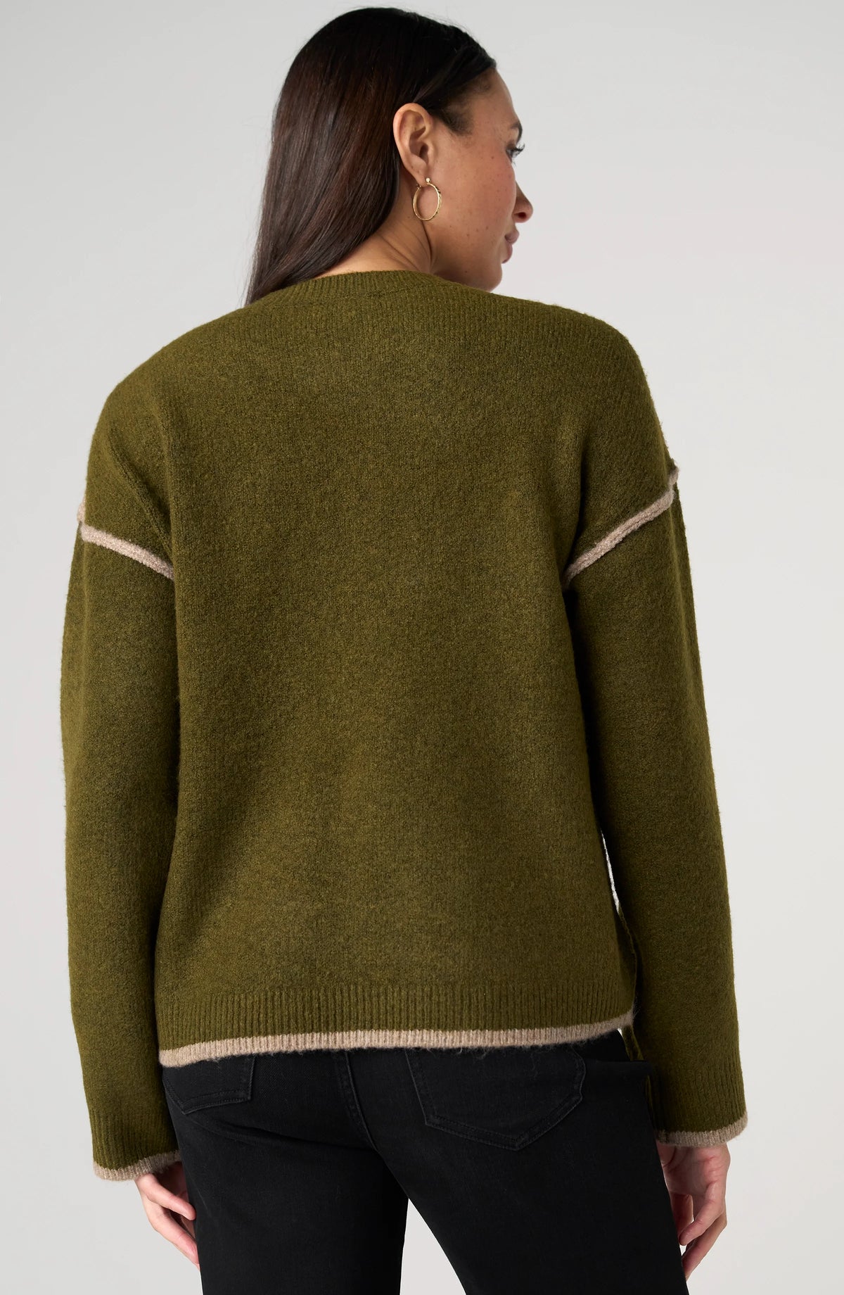 Crewneck Sweater w/Tulip Edge